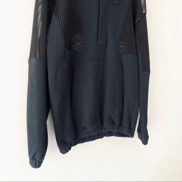Black Mesh Hoodie, Made in Italy - Picture 8 of 10